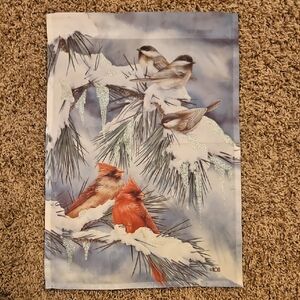 Winter Birds Garden Flag